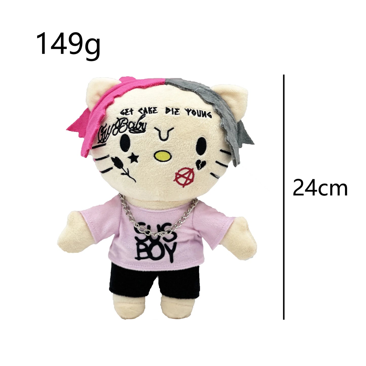 Lil Peep Designed Plush Toy